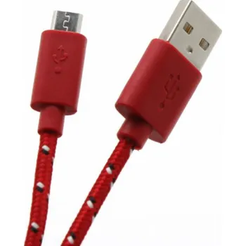 Datový kabel Sbox USB A - Micro USB kabel - 1M, červený