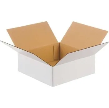 Obalový materiál Kartonová krabice klopová 300x300x100 mm 3VVL B 360g/m2 bílá - paleta 1360 ks