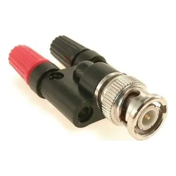 Elektrický konektor Redukce BNCvid-2xbanánek zdířk