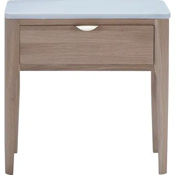 Noční stolek Dubový noční stolek s přírodní mramorovou deskouD884CMAR Povrchová úprava dubu: Nature