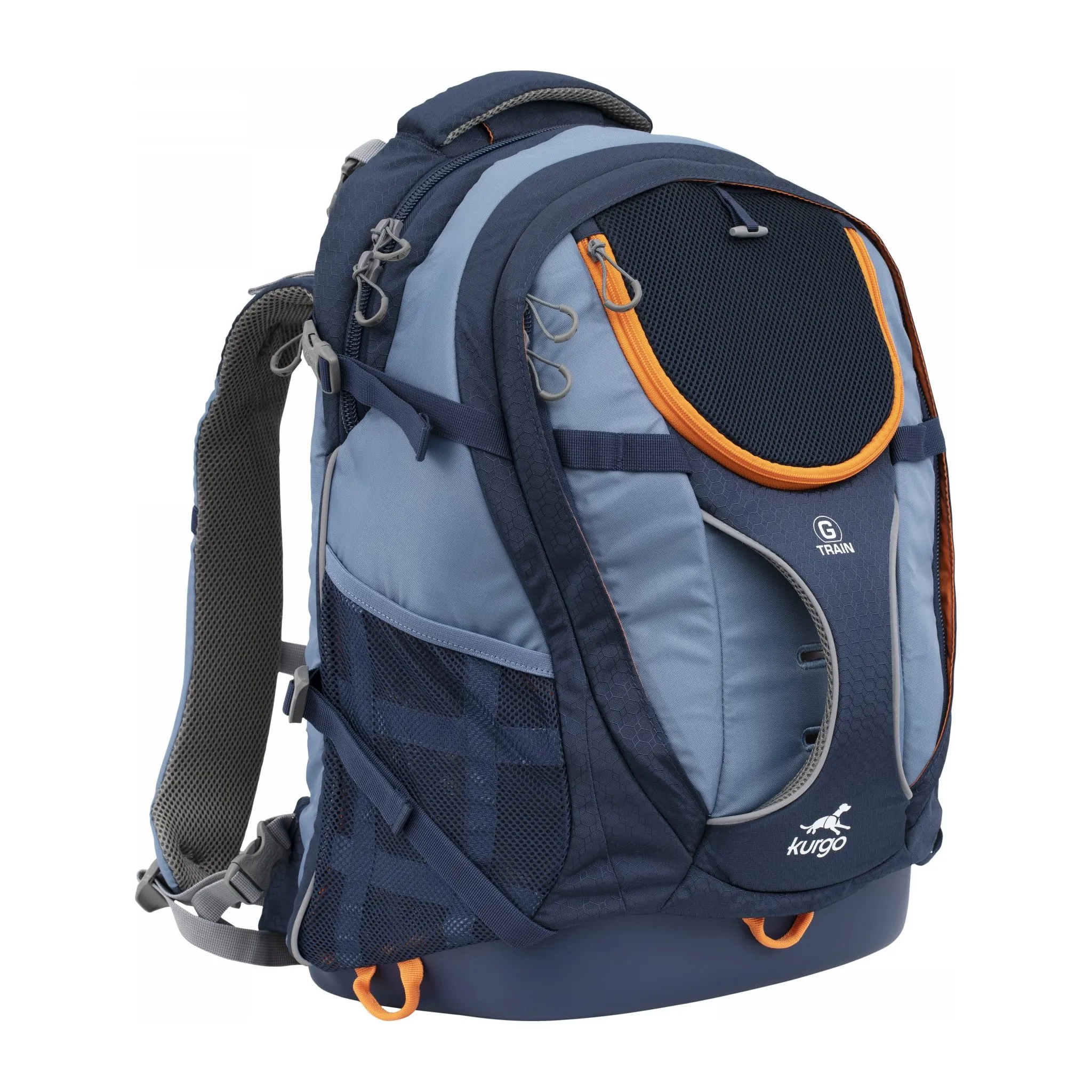 Fotografie 1 - Psí batoh Kurgo G-Train Dog Carrier Backpack 53,34 x 33,02 x 25,4 cm tmavě modrý