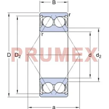 SKF 3204 A-2Z kuličkové ložisko s kosoúhlým stykem