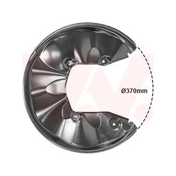 Auto-moto Ochranný plech proti rozstřikování, brzdový kotouč VAN WEZEL 0326374