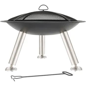 Chicago ohniště ocelové 85013 75 cm černé