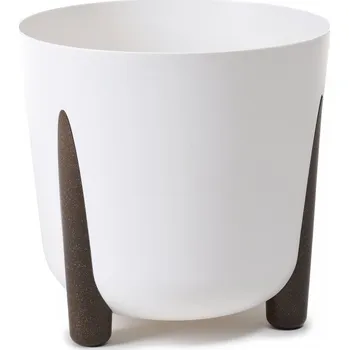Květináč Plastový květináč Frida eco recycled 260 mm, bílý (136016 007 LA236 FRIDA bílá ECO260)