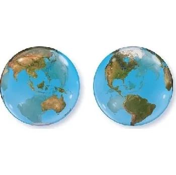 Karnevalový kostým Fóliový balónek - Země, 55 cm