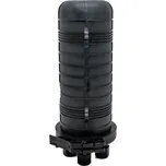 XtendLan Vodotěsná optická spojka, zemní zeď stožár, 96 vláken 4x12x2, 4 prostupy, matice, 415x206mm ORV-21M-612