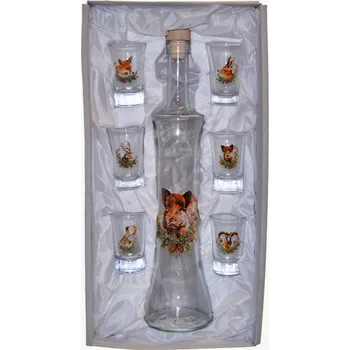 Gadget Láhev na alkohol se štamperlíky - Divočák