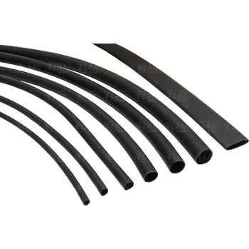 Auto elektroinstalace Smršťovací bužírka s lepidlem 2.4 / 0,8 mm - černá