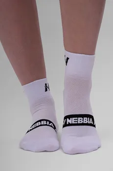 Dámské ponožky NEBBIA “EXTRA PUSH” crew ponožky bílá 43-46