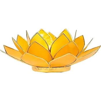 Svícen Lotosový svícen - Žlutý