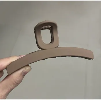 Souprava šperků B-TOP Elegantní plastová vlasová spona/ skřipec Line - hnědá