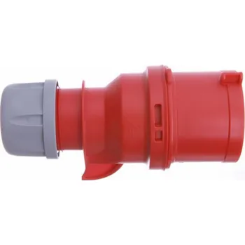 PCE Twist zástrčka přijímače s uzemněním 3P+Z+N 32 A červená