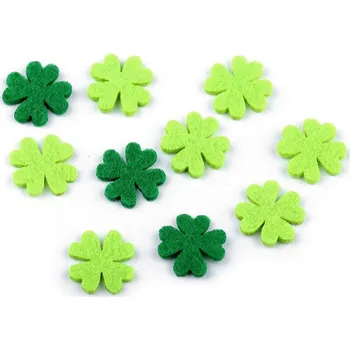 Filcový čtyřlístek O20 mm 10ks