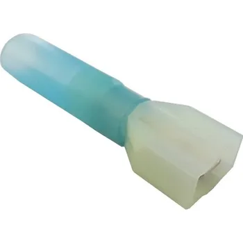 Auto elektroinstalace Izolovaný konektor faston 6,3 mm samec - modrá