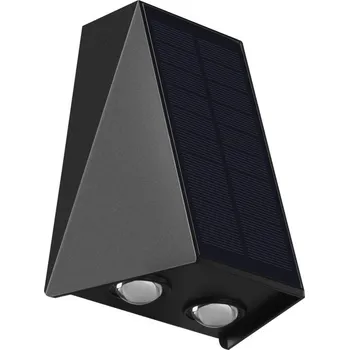 Venkovní osvětlení Venkovní solární nástěnné LED osvětlení IMMAX WALL-4 se světelným čidlem, 2W