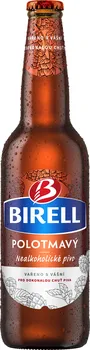 Pivo Birell Polotmavý nealko 0,33 l sklo