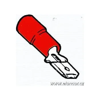 Auto elektroinstalace Izolovaný konektor červený 2,8mm 10ks samec