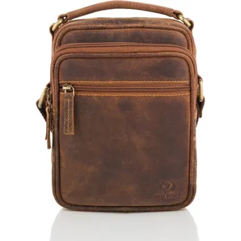 Paolo Peruzzi Praktická crossbody taška na rameno; hnědá