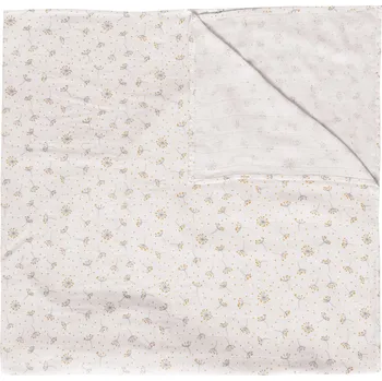 Zavinovačka Bebe-Jou Mušelínová plenka 110x110 cm Fabulous Wish Grey" "Barva:Krémová|Druh:Pleny|Materiál:70% bambus 30% bavlna|Typ:čtvercové|Výrobce:Bébé-jou|Vzor:Wish Grey|