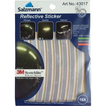 Reflexní samolepky na kolo - bílé