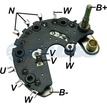 Alternátor Diodový blok Gauss - Valeo A54860A