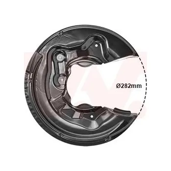 Brzdový kotouč Ochranný plech proti rozstřikování, brzdový kotouč VAN WEZEL 0334373