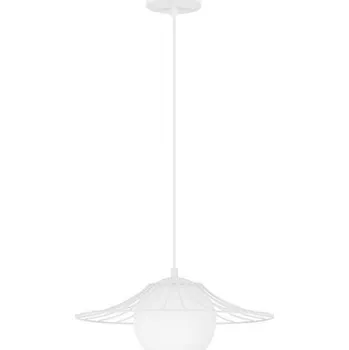 NOVA LUCE závěsné svítidlo FLY matný bílý kov E27 1x12W 230V IP20 bez žárovky 9620127