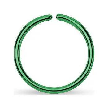 Piercing Šperky4U Piercing do nosu - kruh zelený - N0004-0810