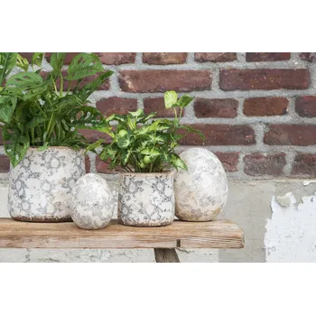 Zahrada Clayre & Eef - Keramický květináč PURE NOSTALGIA 6CE1459M