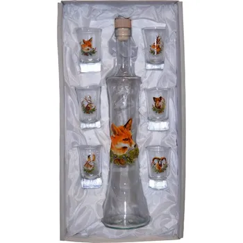 Gadget Láhev na alkohol se štamperlíky - Liška