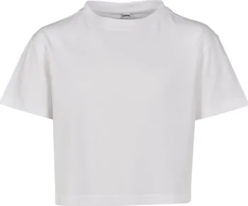 Dívčí tričko Build your Brand Girls Cropped Jersey Tee BY114 bílé 122/128