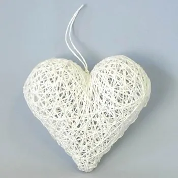 Srdíčko závěs papír/kov/glitter