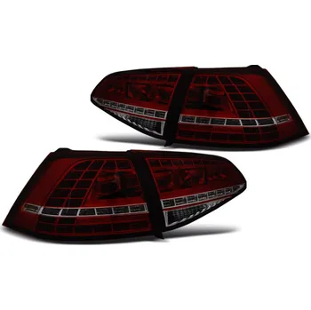 Zadní světlomet TUNING-TEC Zadní světla VW Golf VII 13-17 HTB - červené/kouřové LED GTI LOOK SEQ 1