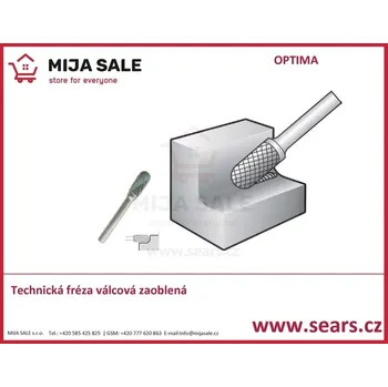 Fréza Technická fréza C0613S03 válcová zaoblená 6x12,7x3 OPTIMA PRECISE ( OPTIMA TOOL )