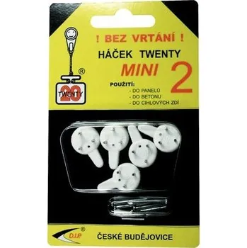 Věšák Háček Twenty MINI 2 bal=5ks DI7015