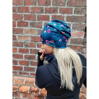 Homeless čepice - Monastera (Funkční čepice ve stylu Homeless)