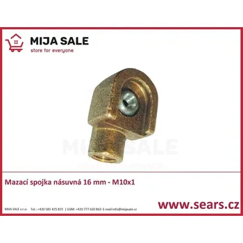 Mazací spojka násuvná 16 mm - M10x1