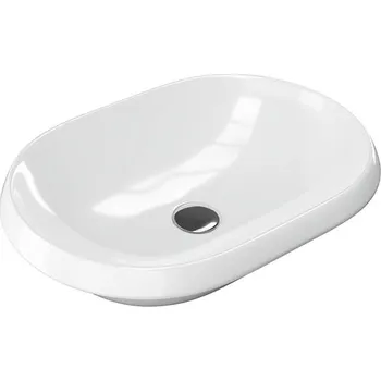 Excellent Lupio umyvadlo 60x40 cm oválné zápustný bílá CEAC.3818.600.WH