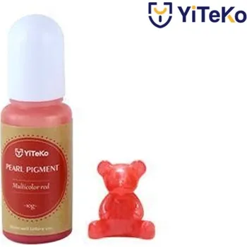 Perleťový pigment do pryskyřice YiTeKo Multicolor red 04 10ml