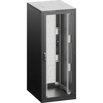 Racková skříň RM7-42-80/12A-S2-H Serverový stojanový rozvaděč montovaný, 19", v. 42U (1978mm), h. 1200mm, š. 800mm, černý