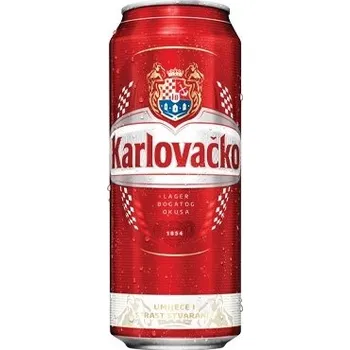Pivo Karlovačko - světlé chorvatské pivo 0,5l