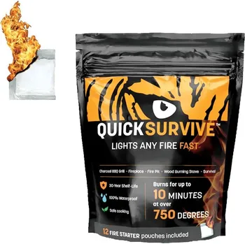 Zápalky Podpalovač voděodolný QUICK SURVIVE balení 12 kusů