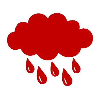 Samolepící dekorace Déšť 001 pravá mrak a kapky (18 - tmavě červená) SAMOLEPKA NA AUTO, NÁLEPKA, FÓLIE, POLEP, TUNING, VLASTNÍ TEXT, TISK, AUTOSAMOLEPKY.cz, POLEPY, OBRÁZEK, LOGO, 3D STICKERS