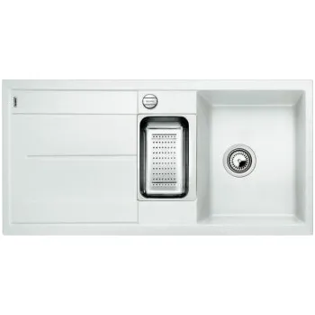 Granitový dřez Blanco METRA 6 S Silgranit bílá soft oboustranné provedení s excentrem přísluš. ano - 527116 + ZÁRUKA 3 ROKY ZDARMA