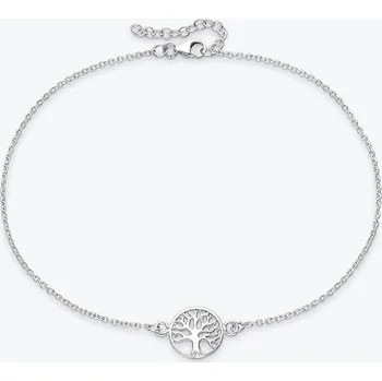Řetízek Stříbrný řetízek na nohu Strom života - Ag925