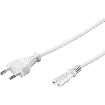 Kabel do PC PREMIUMCORD Kabel síťový 230V k magnetofonu 2m bílý