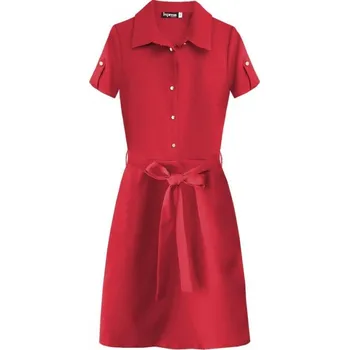 Dámské šaty Dámské šaty s límečkem 431 - Inpress červená 42