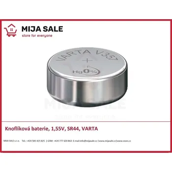 Článková baterie Knoflíková baterie, 1,55V, SR44, 357 - VARTA