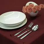 Nešpinivý / teflonový látkový ubrus UNI 0354 VÍNOVÁ, 140x220cm (obdélník)